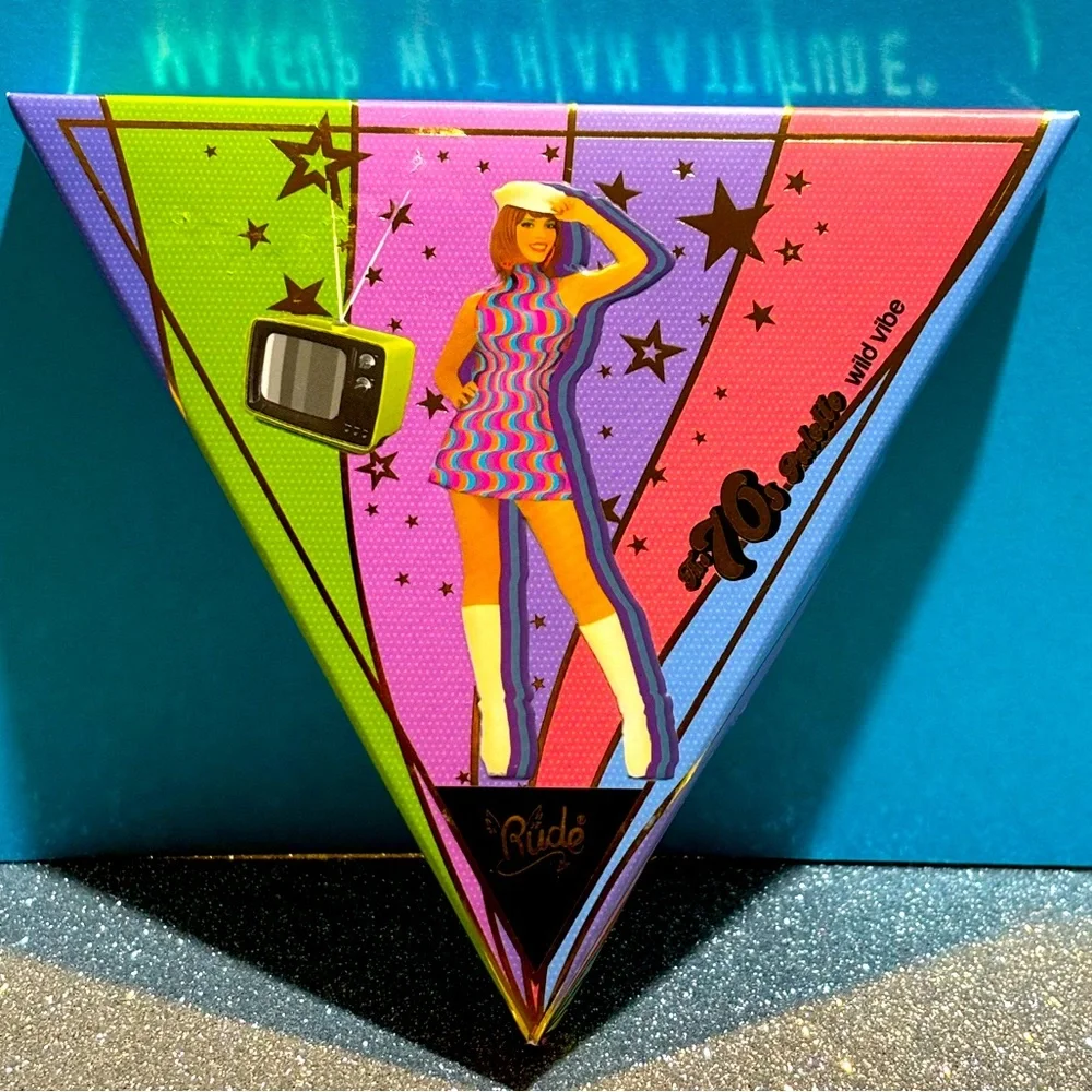 BNIB! Sealed Rude Cosmetics The 70’s Palette Wild Vibe 🪅🪩🛋️🪩
